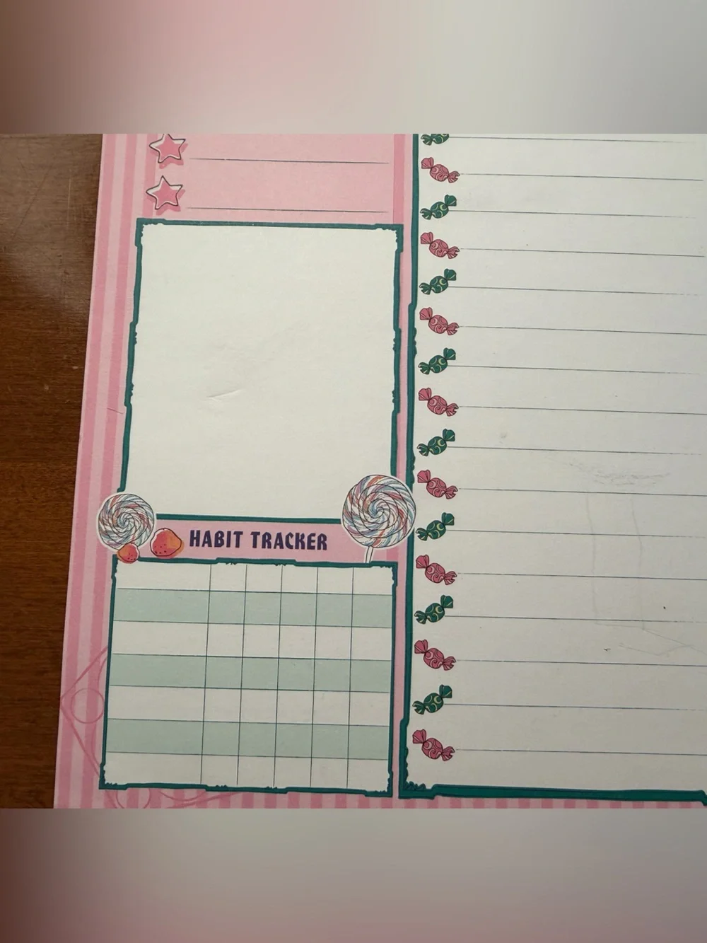Harry Potter Honeydukes Themed Weekly Planner Notepad - Pink Candy Design